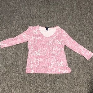 Gap medium pink stretch shirt.